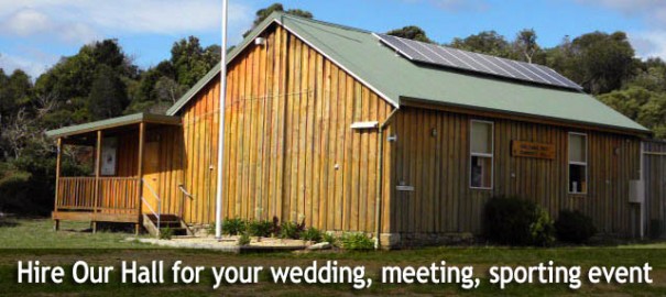  Eaglehawk Neck Hall can be hired for weddings, meetings, sporting events, 